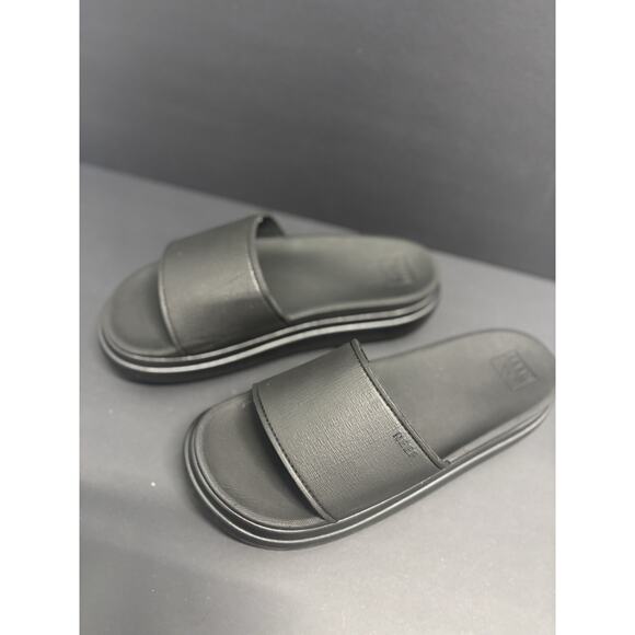 Reef Women's Cushion Bondi Bar Black Strappy Sandal Size 11 - Picture 3 of 12